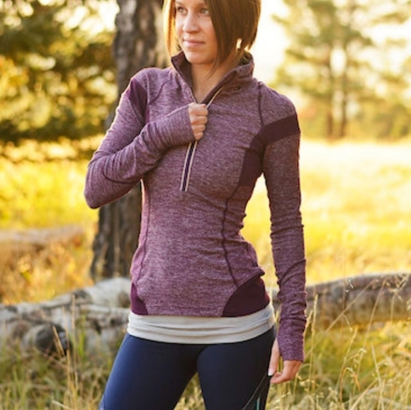 Lululemon • Run Inspire Half Zip Pullover 10 Static Plum - Picture 1 of 16